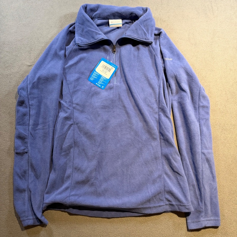 Columbia Glacial IV 1/2 Zip Fleece Pullover Lavender Purple AK1131-592 Womens XS